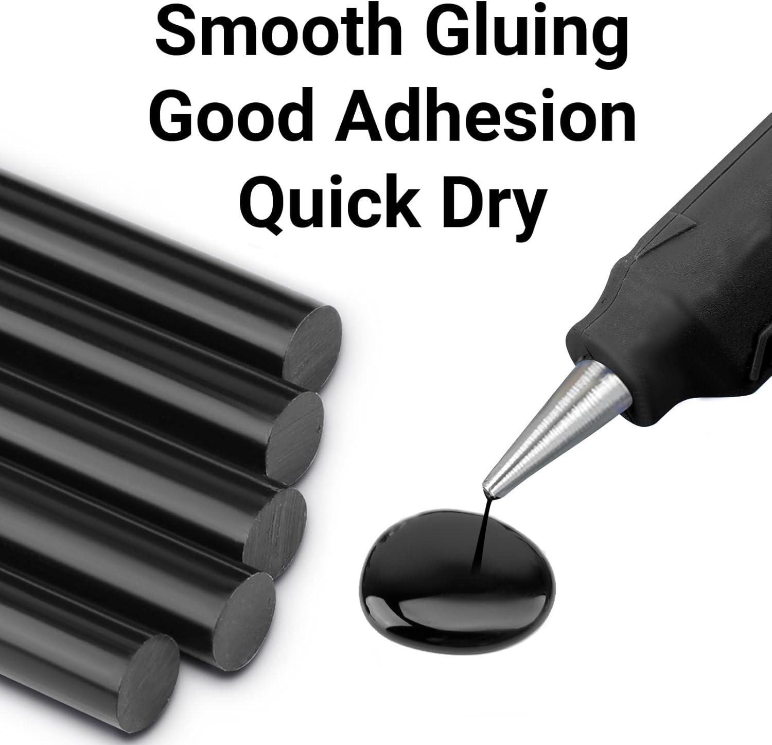 Black Hot Glue Sticks Full Size ENPOINT 8 Long x 0.43 Dia 36