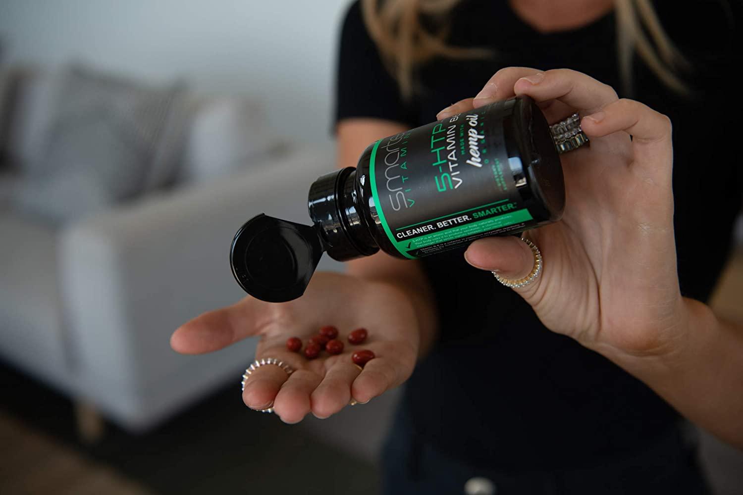 200mg 5HTP + Vitamin B6, Natural Stress Relaxation, Mood & Sleep Boost