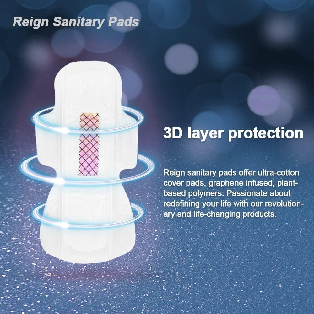 Reign Premium Sanitary Napkins Moderate Flow