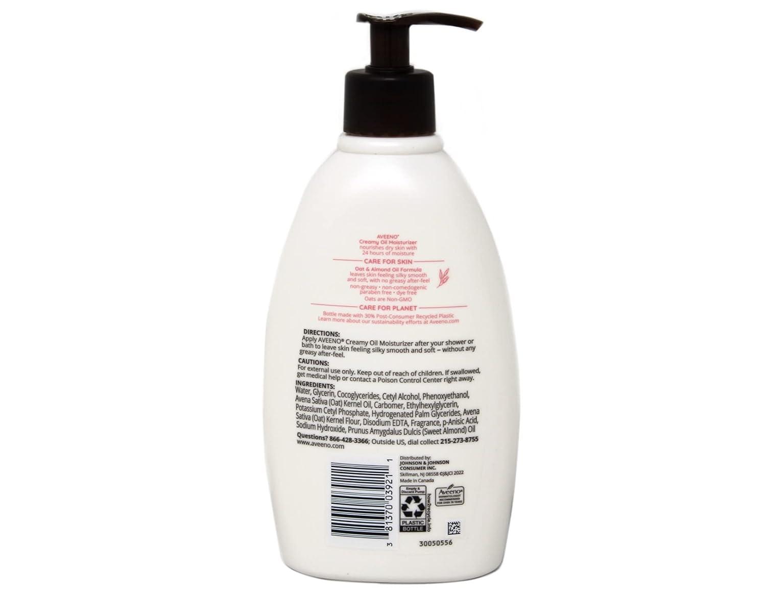 Aveeno Creamy Oil Moisturizer 12 Fl. Oz