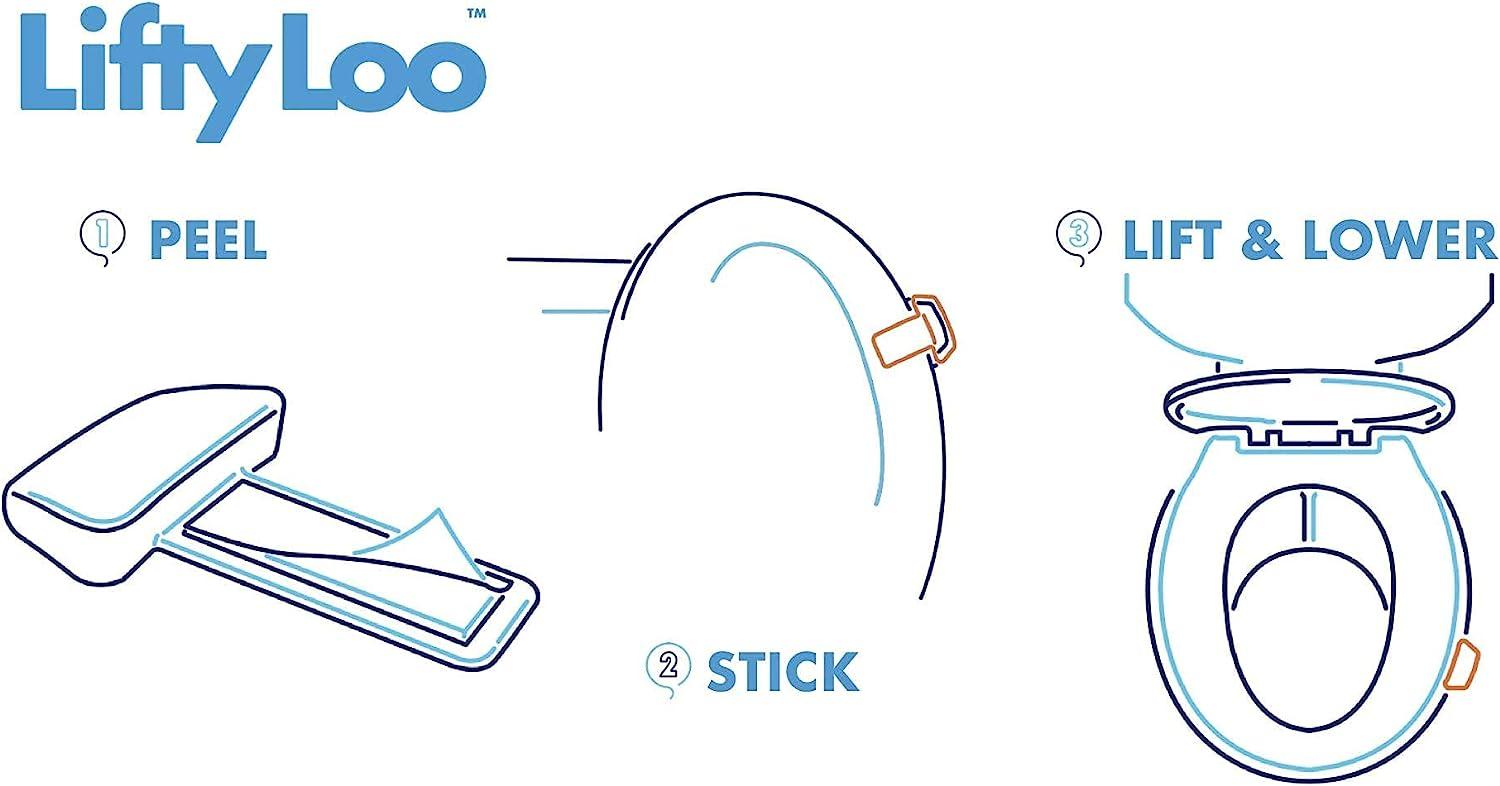 Lifty Loo Toilet Seat Handle Lift More with Less Mess Easy