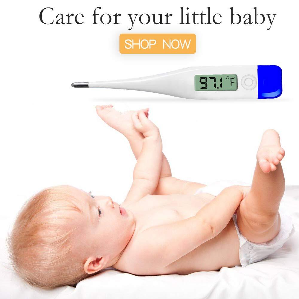 QQcute Digital Body Thermometer Clinical Basic Thermometer with Accurate and Fast Readings