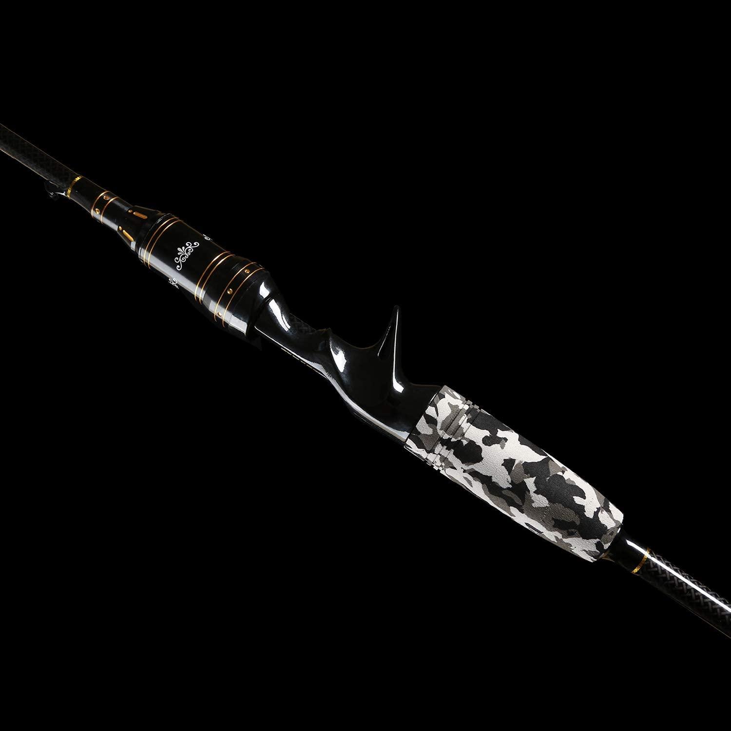 Entsport E Series - Camo Legend 2-Piece 7-Feet Casting Rod 24 Ton Carbon  Fiber Baitcasting Fishing Rod with 2 Tips - Medium and Medium Heavy  Portable Baitcast Rod Bass Fishing Rod Baitcaster