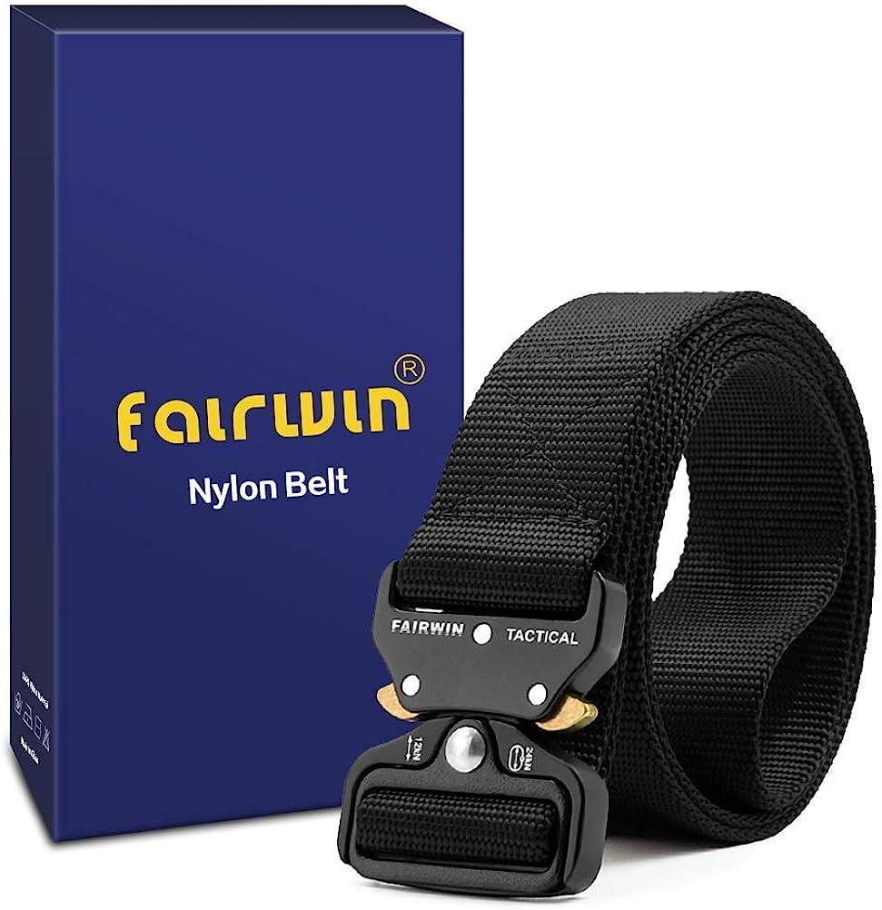 FAIRWIN Tactical Belt for Men HeavyDuty Military bing Riggers