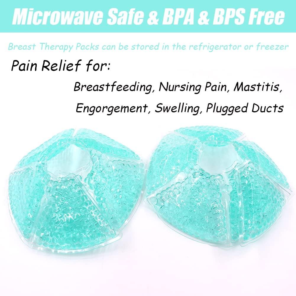 Breast Therapy Pads Breast Ice Pack, Hot Cold Breastfeeding Gel Pads, Boost  Milk