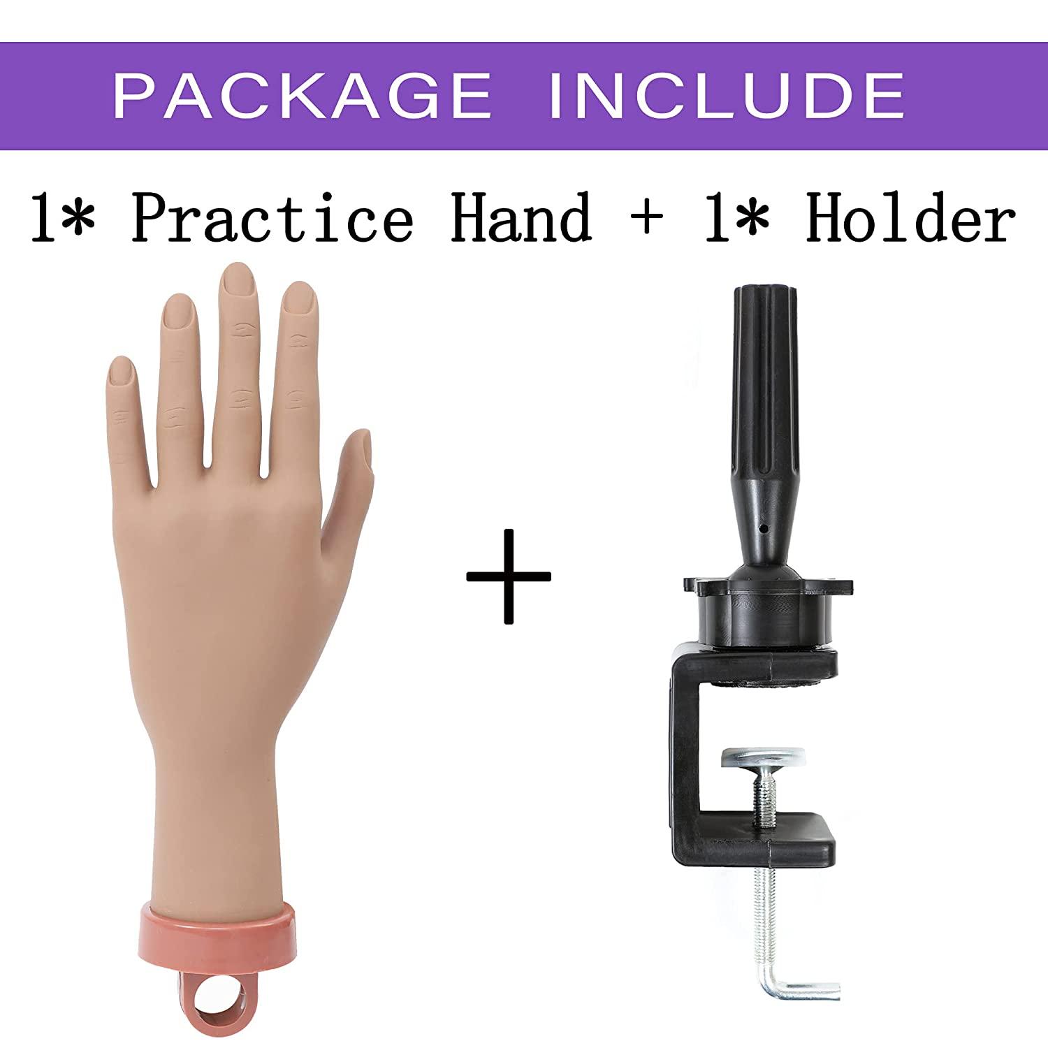 Practice Hand for Acrylic Nails Hand for Nail Practice Nail Hand Nail