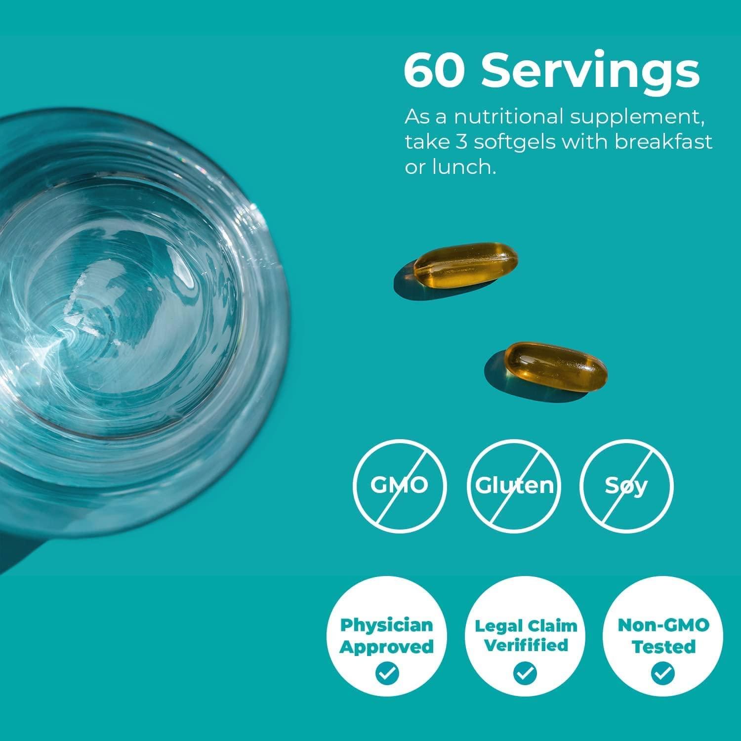 Jigsaw Health Alaskan Cod Liver Oil 180 Softgels for Omega3 Wellness