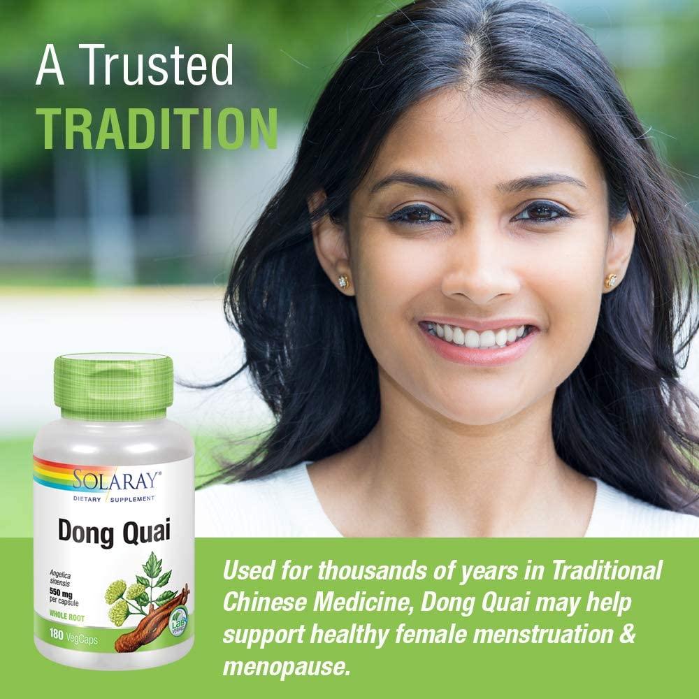 Solaray Dong Quai Root 550mg Healthy Menstrual & Menopausal Support