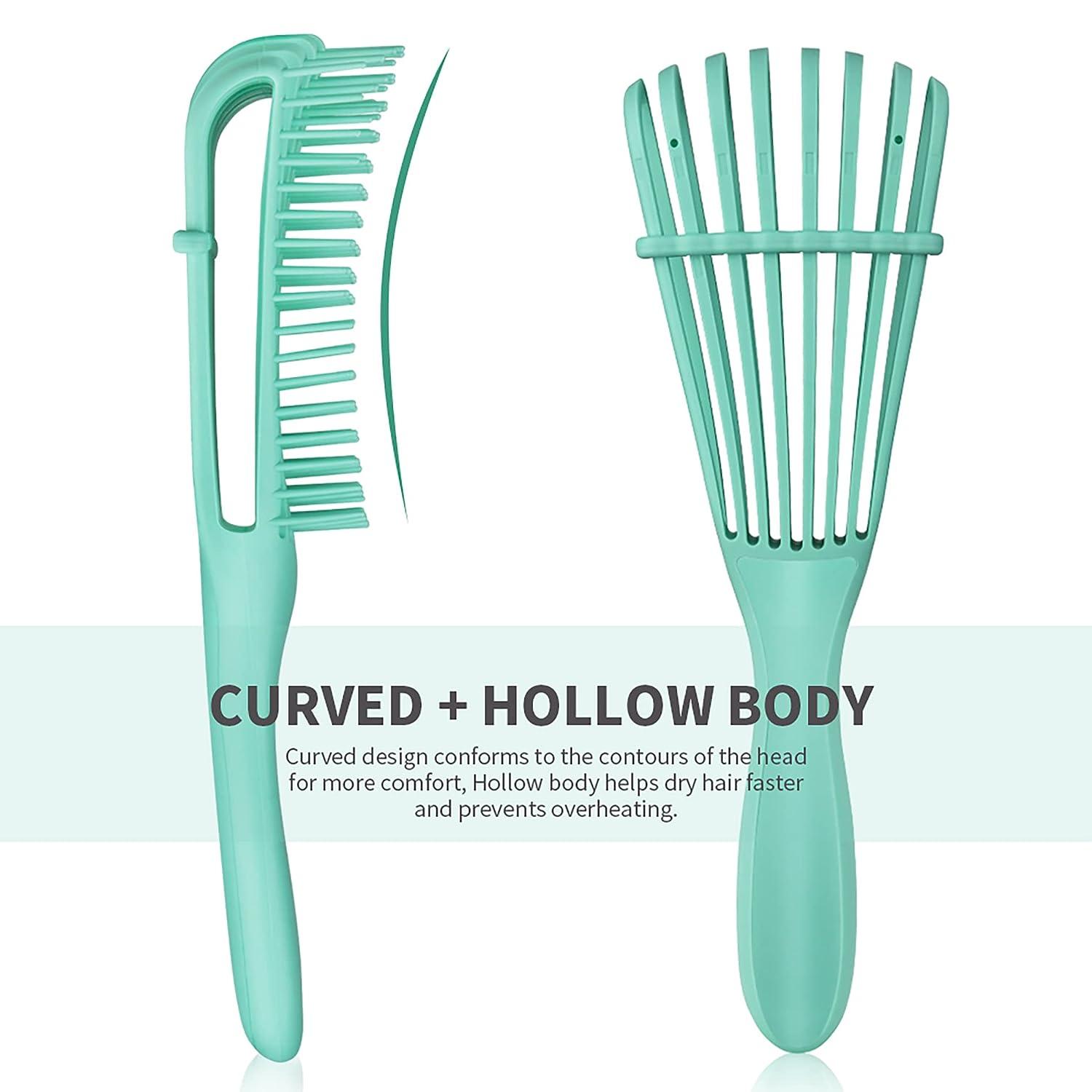 Detangling Brush for Black Natural Hair Afro Textured 3a to 4c Kinky