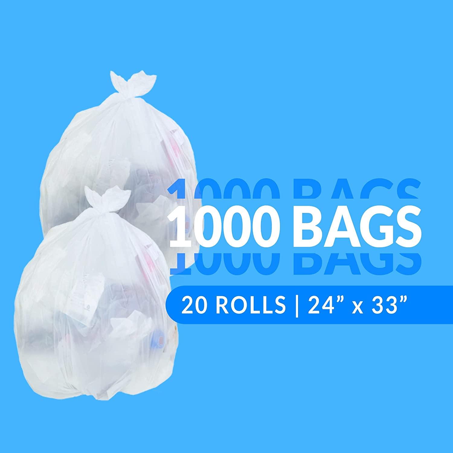 Reli. SuperValue 1-2 Gallon Trash Bags | 2000 Count Bulk | Small | Clear  Multi-Use Garbage Bags