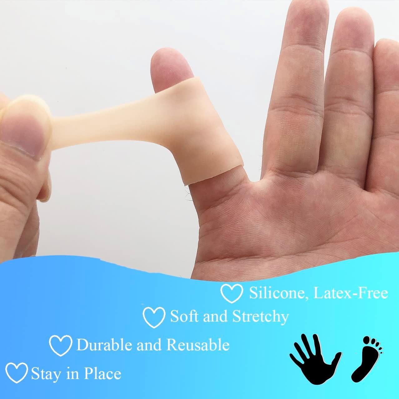 Silicone Finger Protectors 12pcs Finger Cots for Trigger Finger
