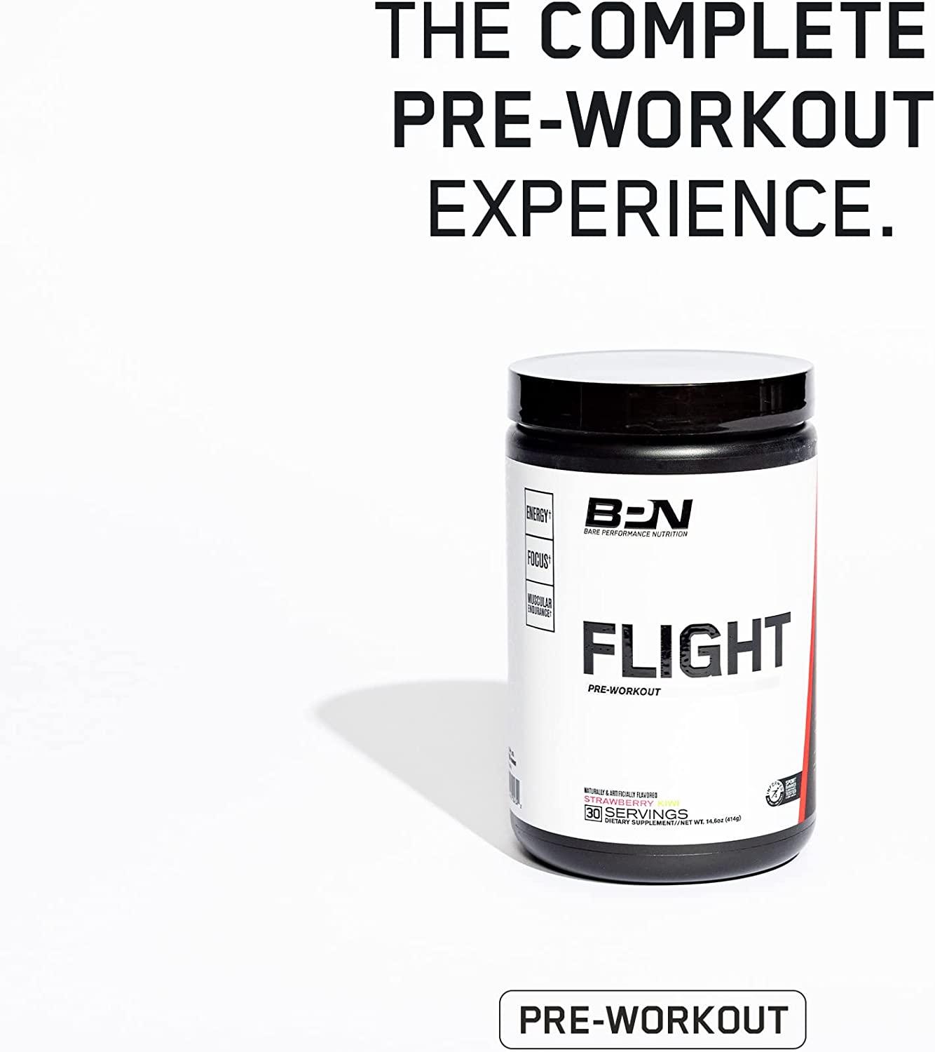 Bare Performance Nutrition, Flight Pre Workout, Energy, Focus