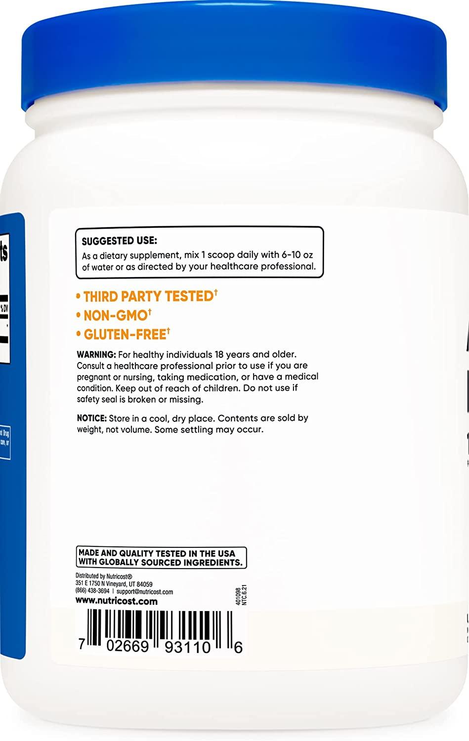 acetyl l carnitine nutricost Nutricost Acetyl L-Carnitine (ALCAR) Powder - 500g, 1000mg Per Serving |  Buy Now with Express International Delivery