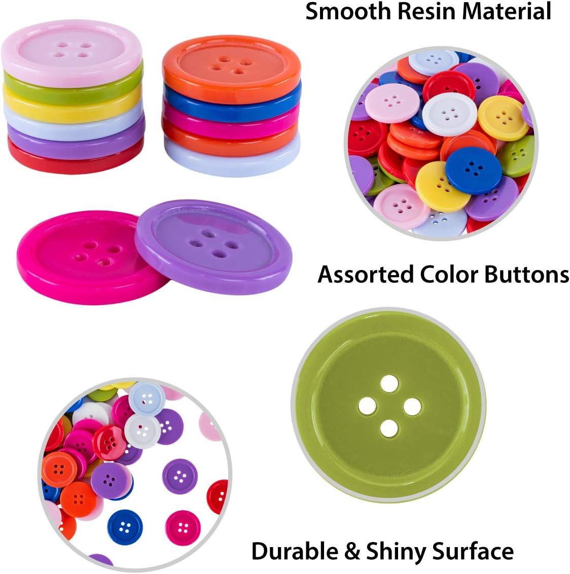 Mixed Buttons / Plastic Buttons / Assorted Buttons & Shapes / Arts & Crafts