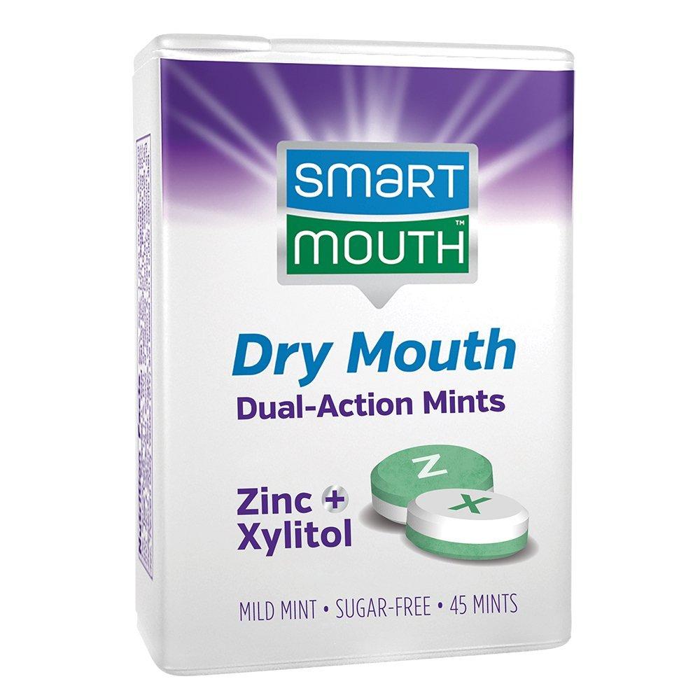 SmartMouth Dry Mouth DualAction Mints with Xylitol, 45 pieces
