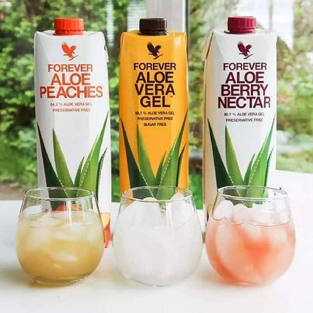 FOREVER ALOE VERA JUICE 1L 3本セット 3本セット) FLPアロエベラジュース 1L 1000mL×3本 保存料・化学