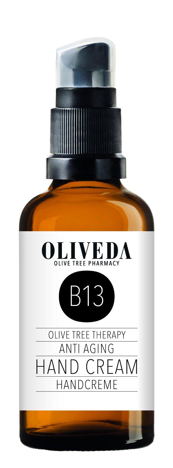 Oliveda B13 Handcreme Anti-Aging – 50 Ml, Mit Olivenblatt-Extrakt, Nicht Fettend, Gegen Trockene Hände & Altersflecken