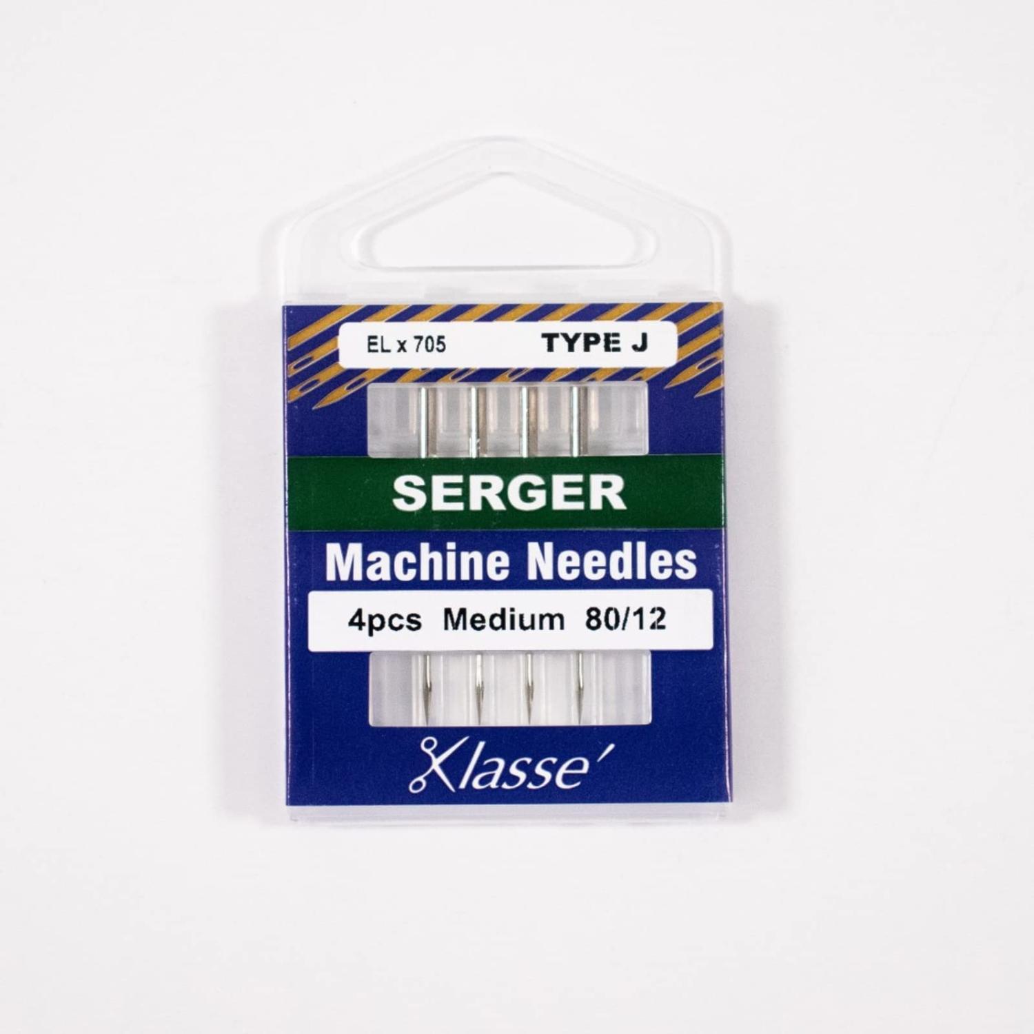 Klasse' Serger Needles Type J (ELx705) Size 80/12
