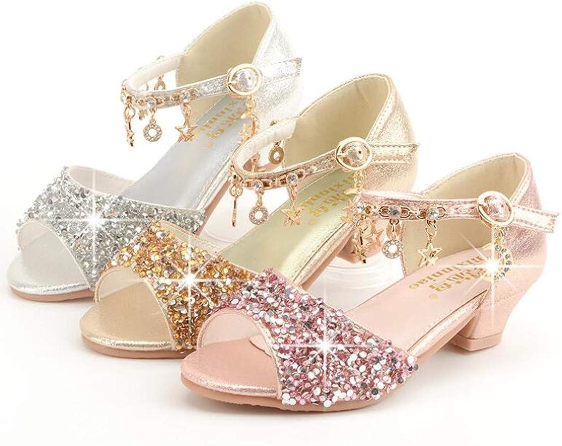 Amazon.com | ADAMUMU Girls Low Heel Shoes PU Dress Shoes for Wedding,11M  Little Kid,Black | Flats