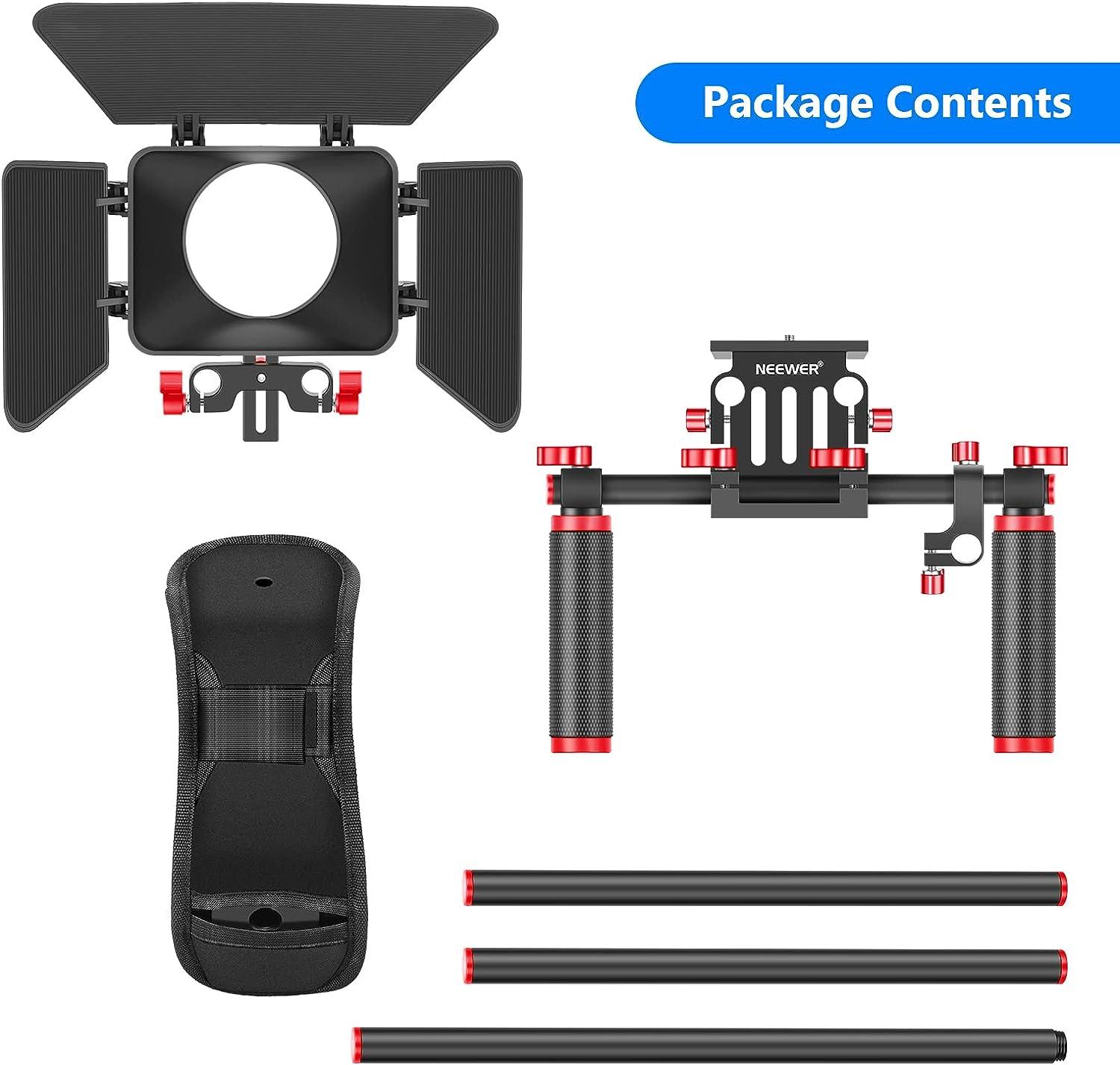 NEEWER Camera Shoulder Rig System Kit for DSLR & Camcorder with