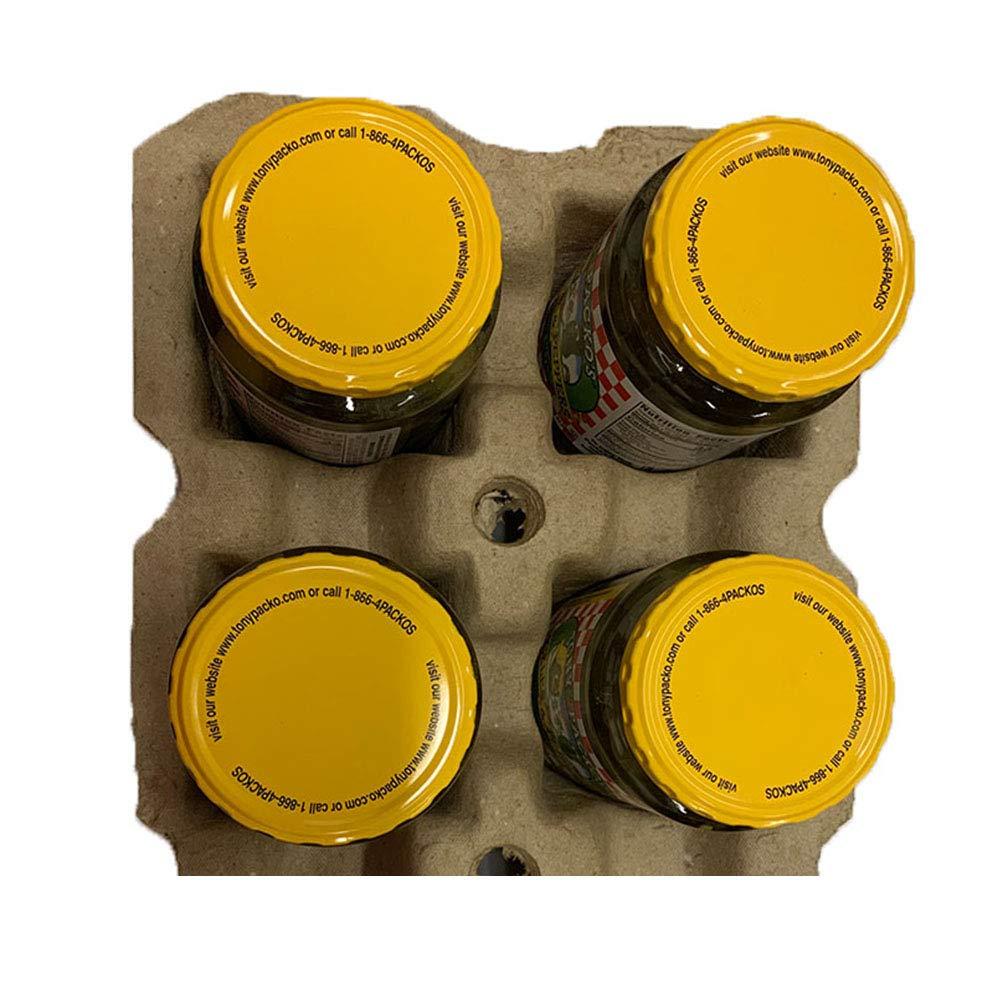 Tony Packos (4Pack) Sweet Hot Pickles and Peppers 24 Ounce 4 Jars