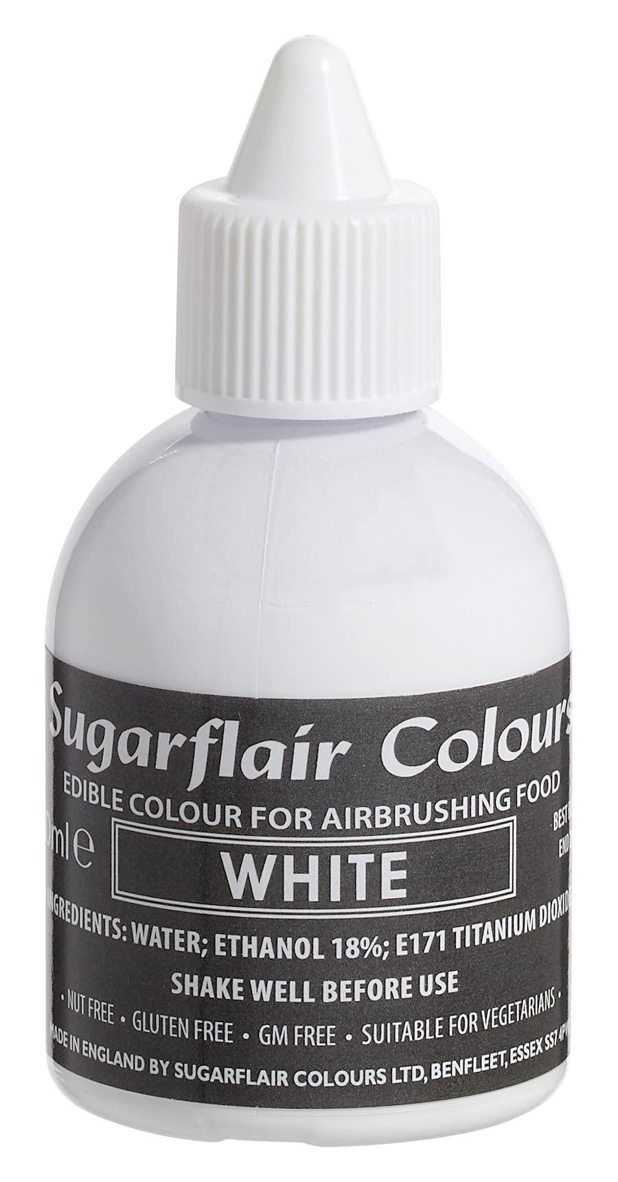 Sugarflair White Edible Airbrush Colour Edible Food Colouring