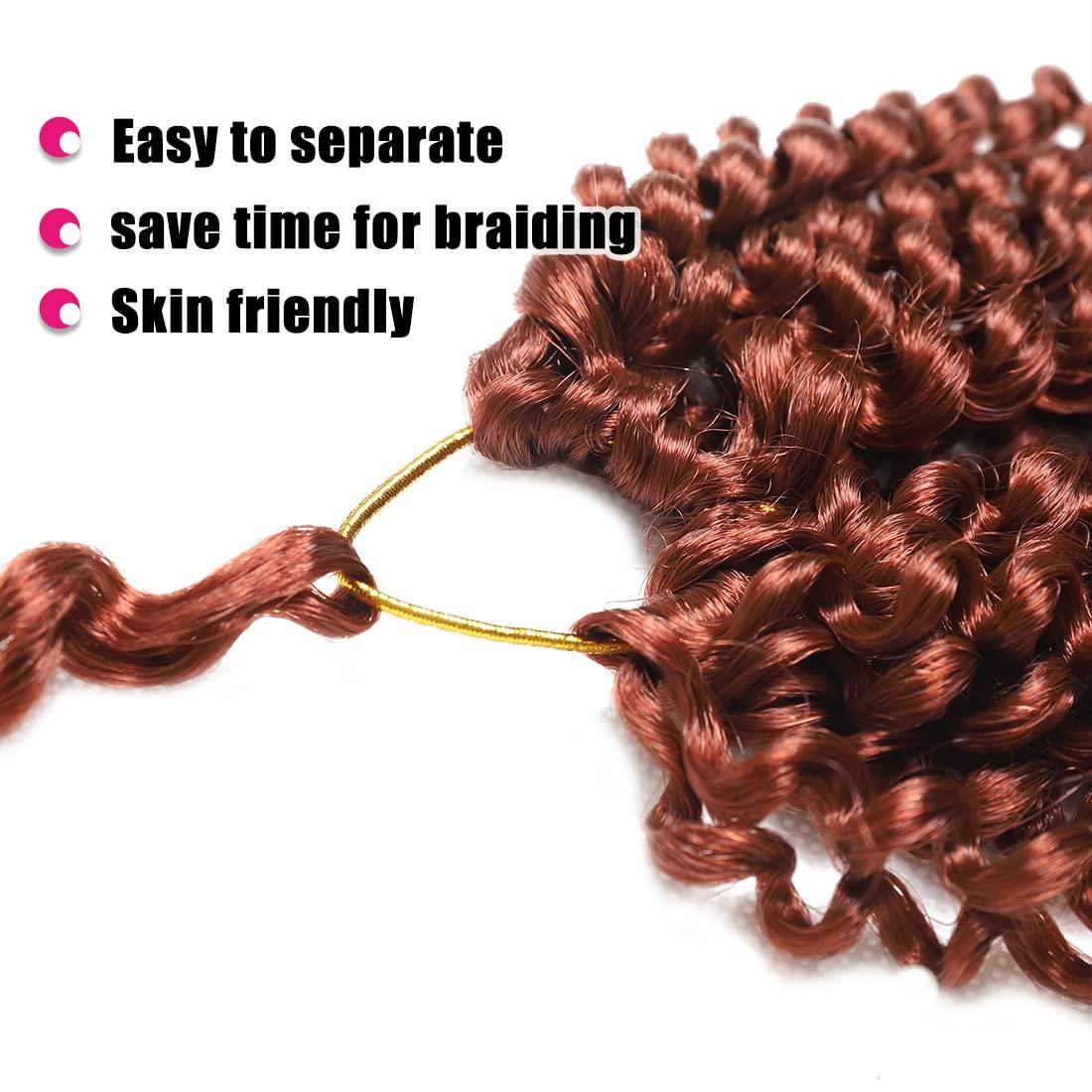 Passion Twist Hair, 6pcs Water Wave Crochet Hair Extensions 18 Inch Passion  Twist Crochet Hair Passion Twists Braiding Hair