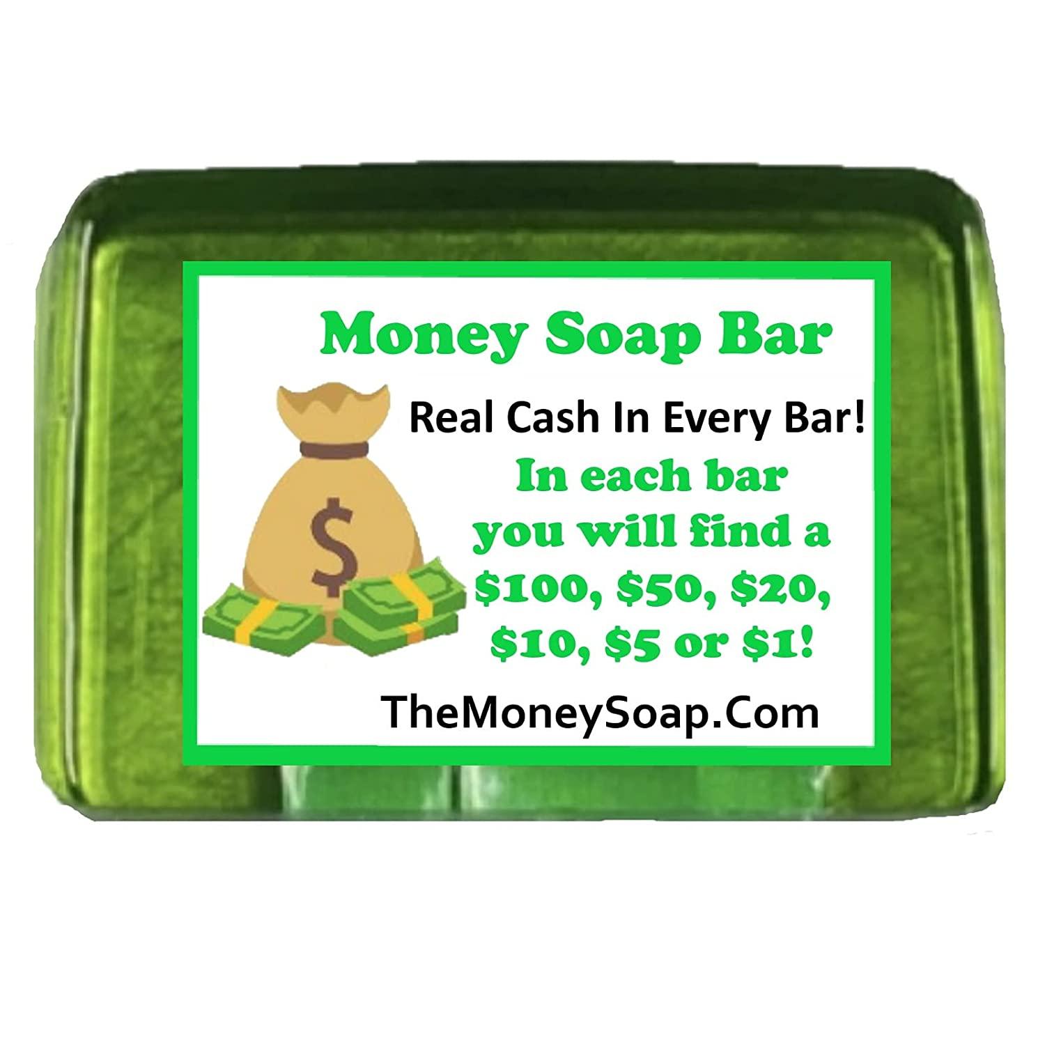 Money Soap Bar: Real Cash in Every Bar!