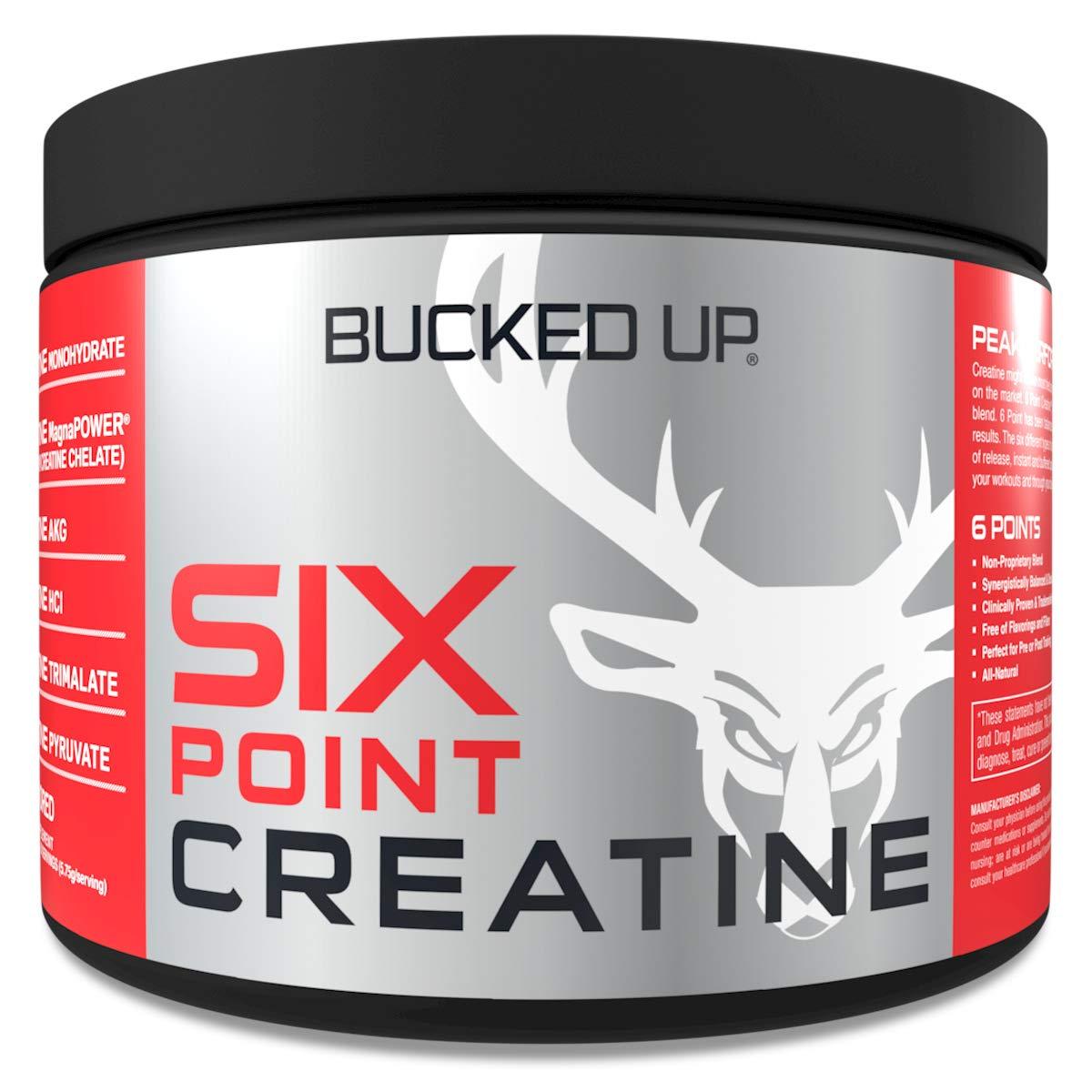 Bucked Up Six Point Creatine 6 Types of Creatine for Men and Women