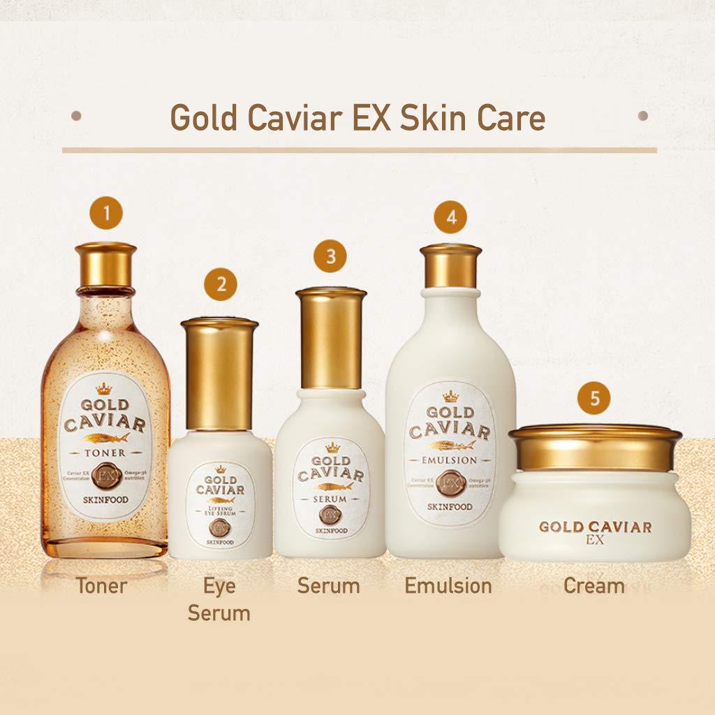 SKINFOOD Gold Caviar EX Facial Toner 145ml - Nourishing