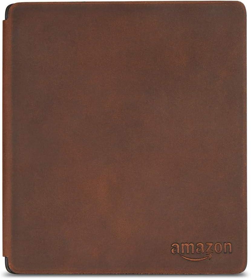 Premium Leather Cover Case for Kindle Oasis (9th gen 10th  gen)(brown)