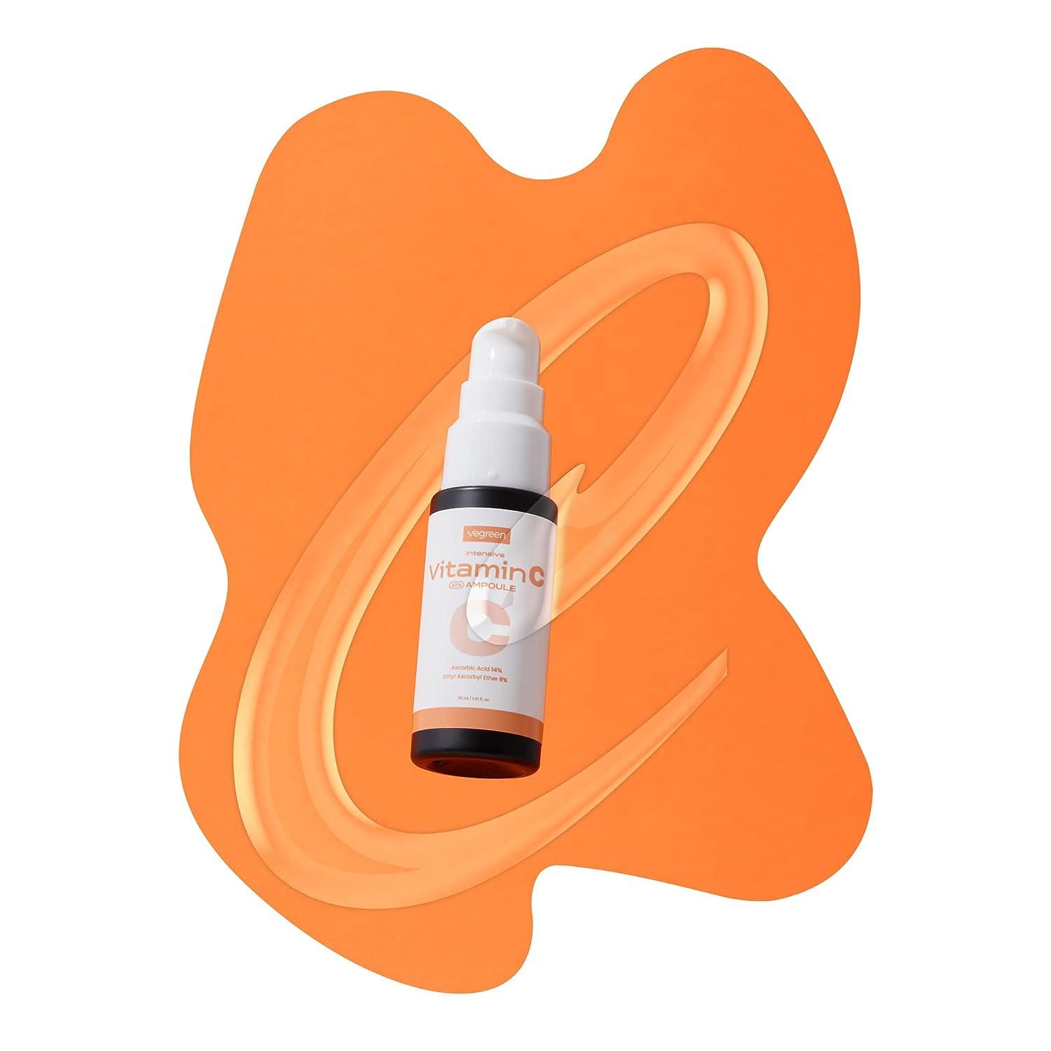 VEGREEN Vitamin C Ampoule 20 with Pure Vitamin C & Chamomile Extract