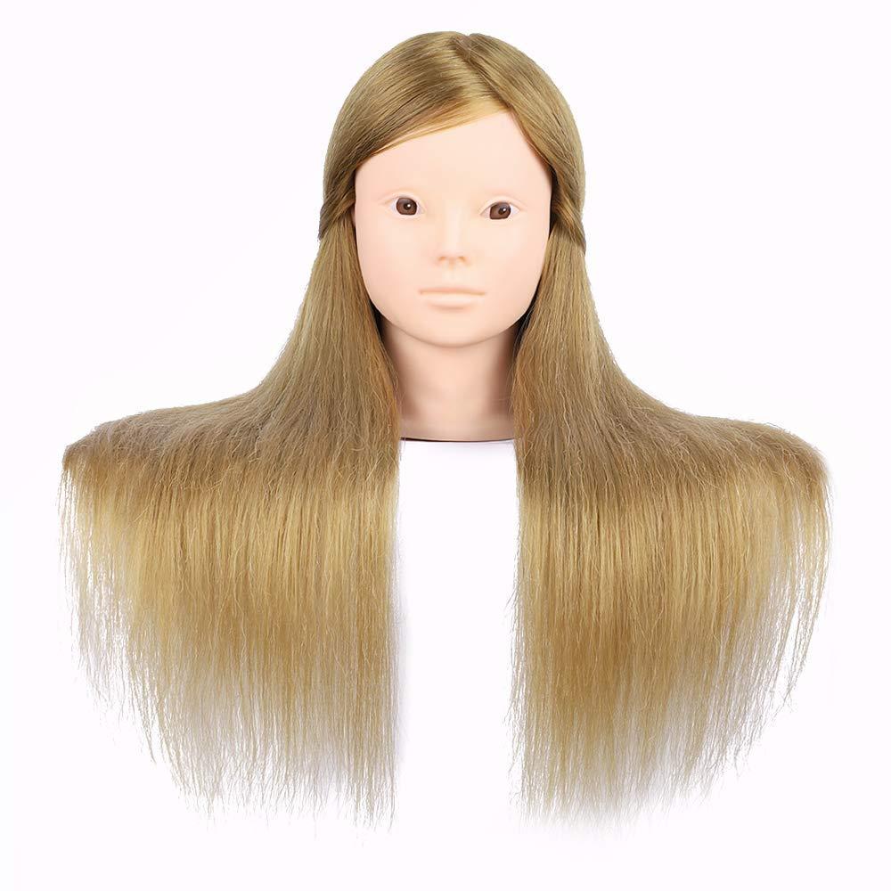 26 Inch Makeup Mannequin Head Long Straight Hair Dresser