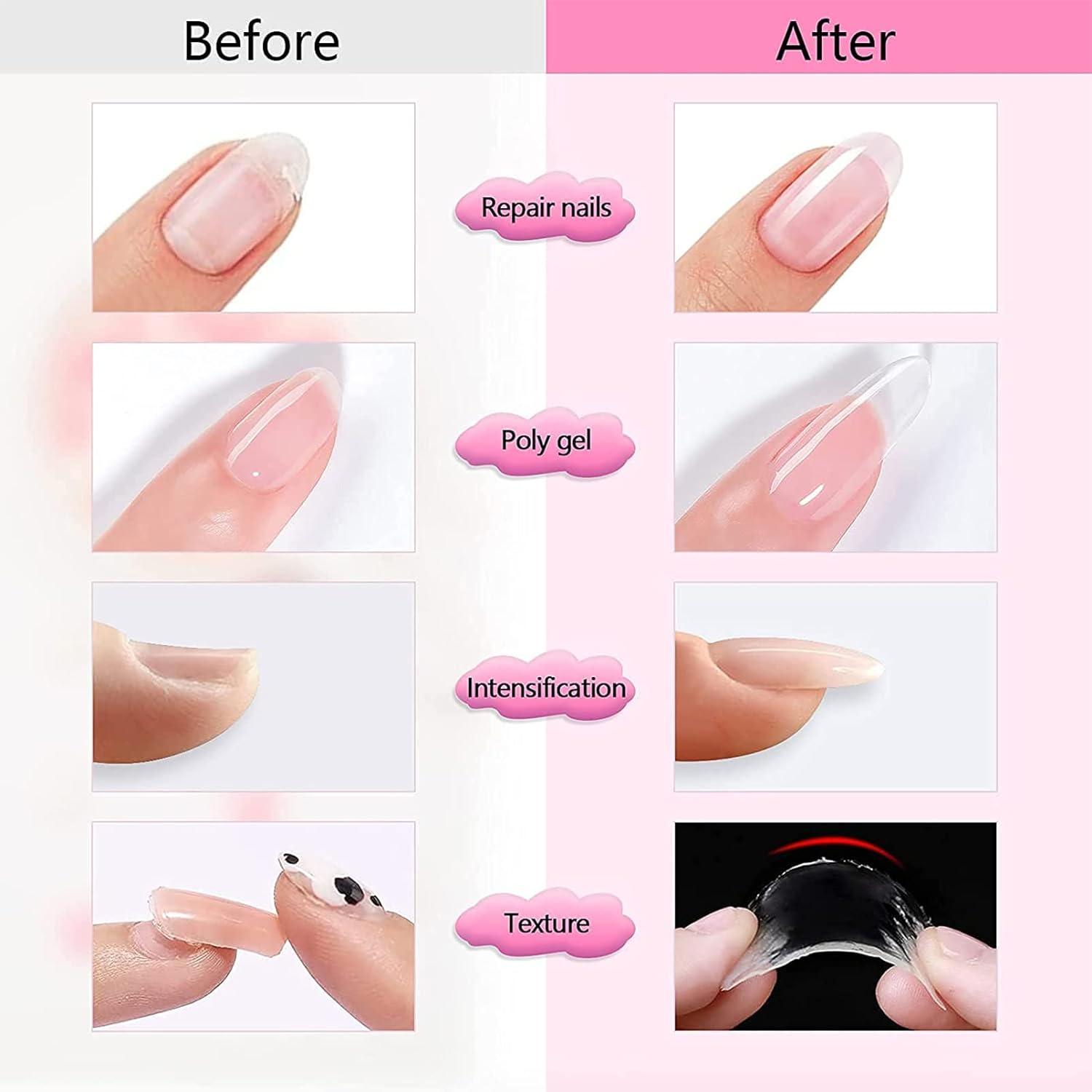 50ml Natural Nails Gel Builder Self Leveling Gel for Nail Extension Pink  Shade | eBay