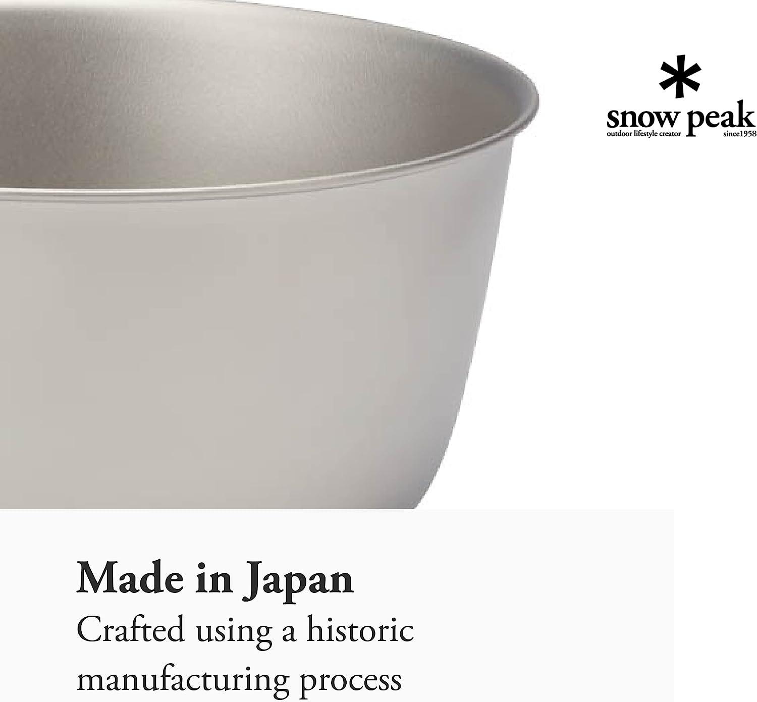 Snow Peak Trek Titanium Bowl - Ultralight & Durable Camping