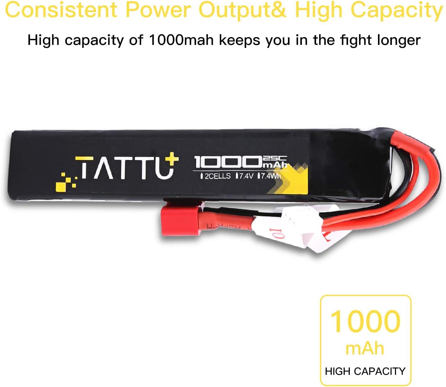 7.4V 1000mAh LiPo Stick Airsoft Battery