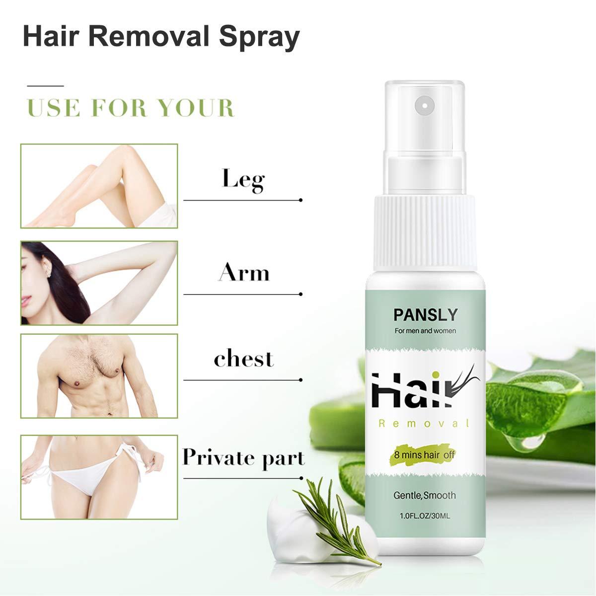 Hair Removal Spray,8 Minutes Hair Off Hair Removal Spray Legs Arms Gentle  Hair Remover for Face, Underarm, Arm, Leg, Bikini,Non-Irritating  Depilatories Product for Women and Men,30ML