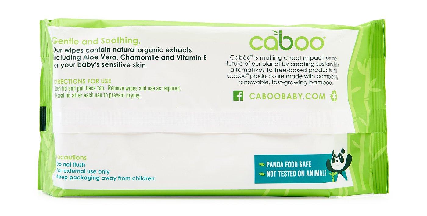 Caboo Bamboo Baby Wipes EcoFriendly, Sensitive Skin, 72 Count Aloe
