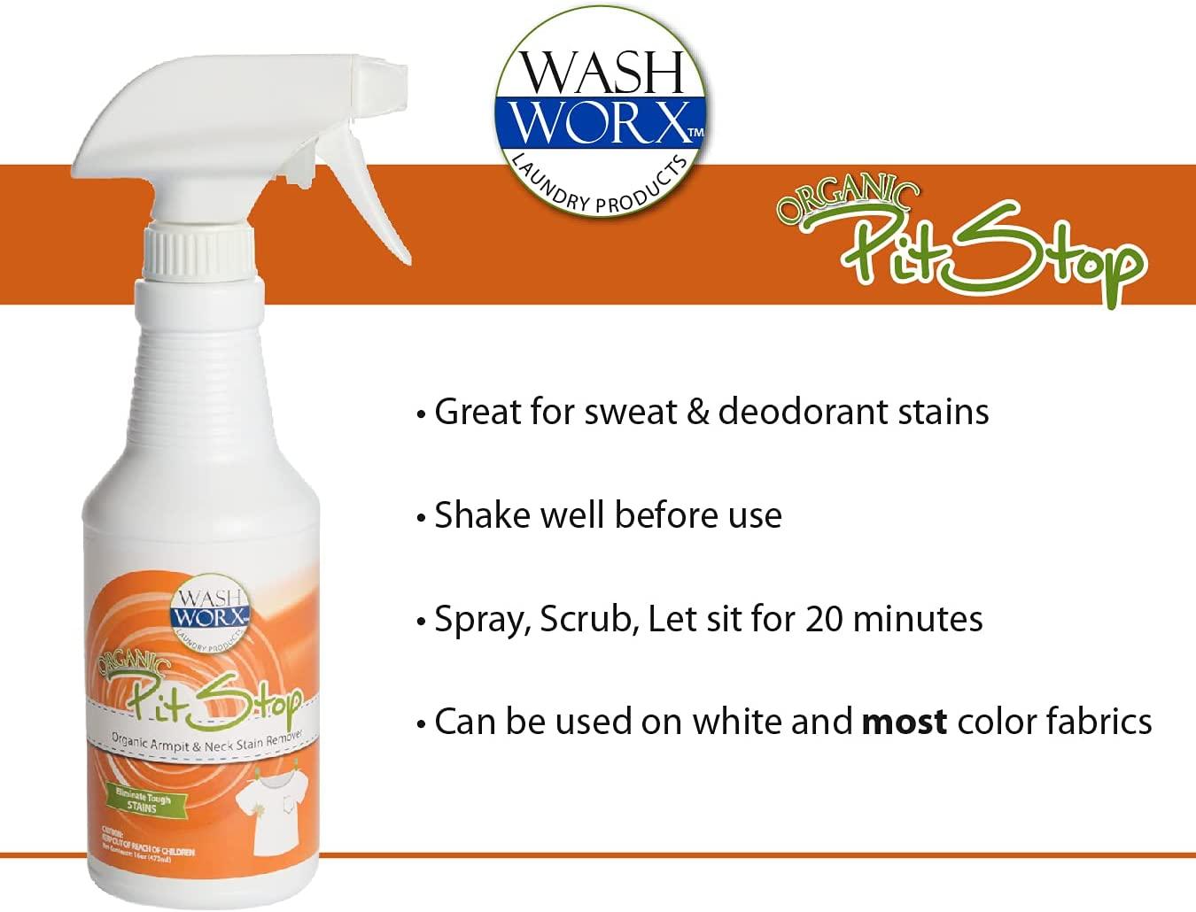 Natural Pit Stop, Sweat Stain & Deodorant (Antiperspirant) Armpit Stain