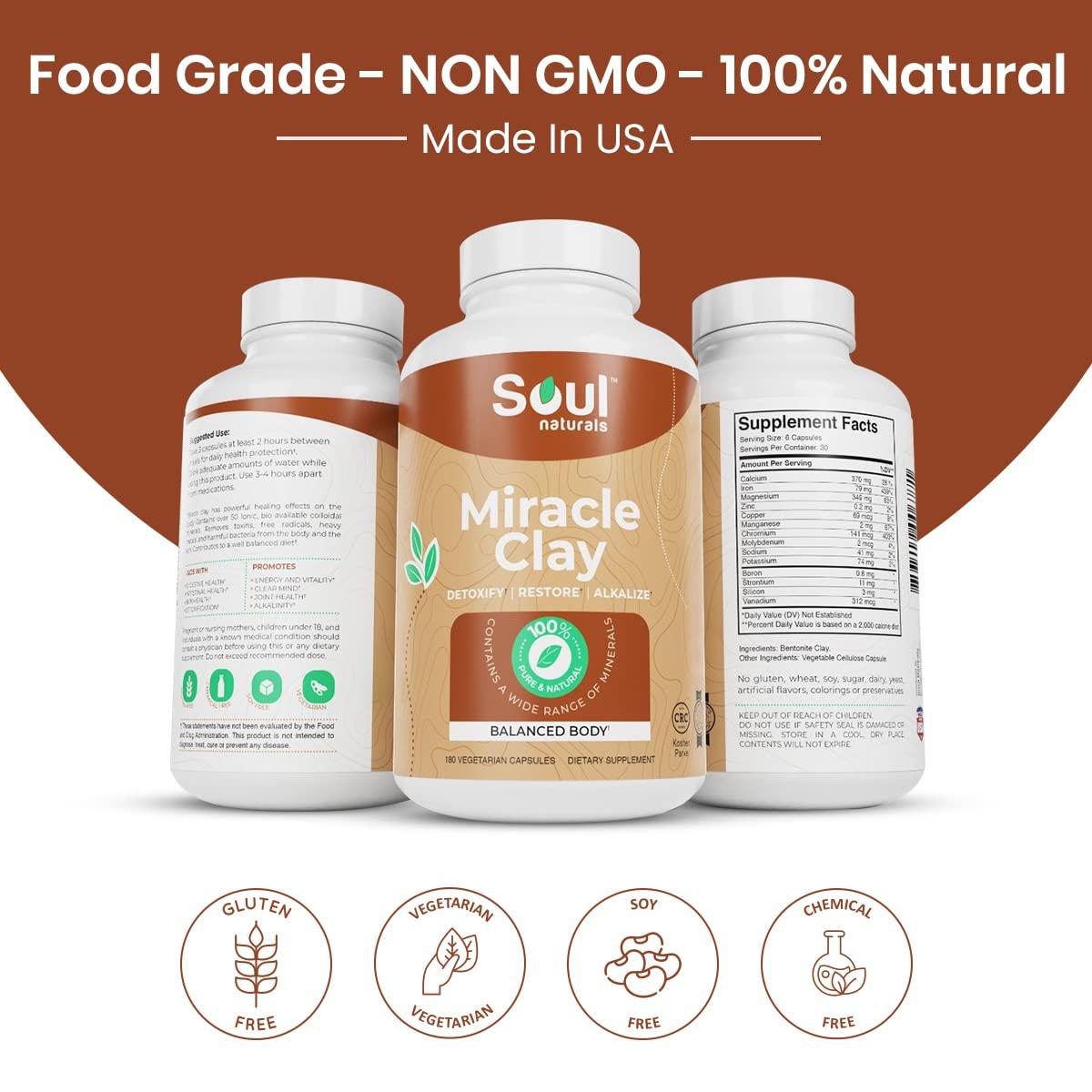 Calcium Bentonite Clay Capsules to Increase The Glow of Skin & Remove