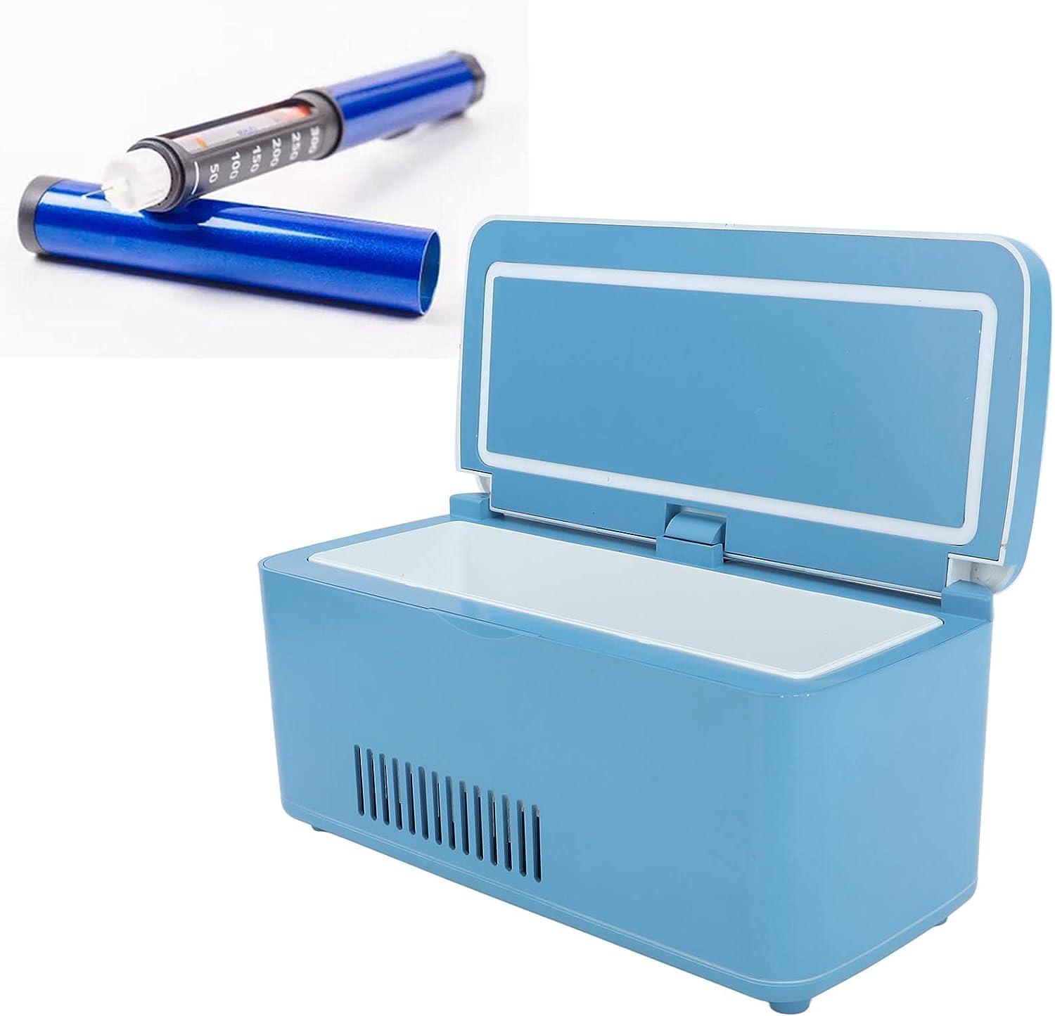 Mini Fridge Insulin Cooler Rechargeable Mini Medication Fridge Portable  Insulin Cooler Cool Box Travel Household Car Cooler Small Travel Box for  Medication