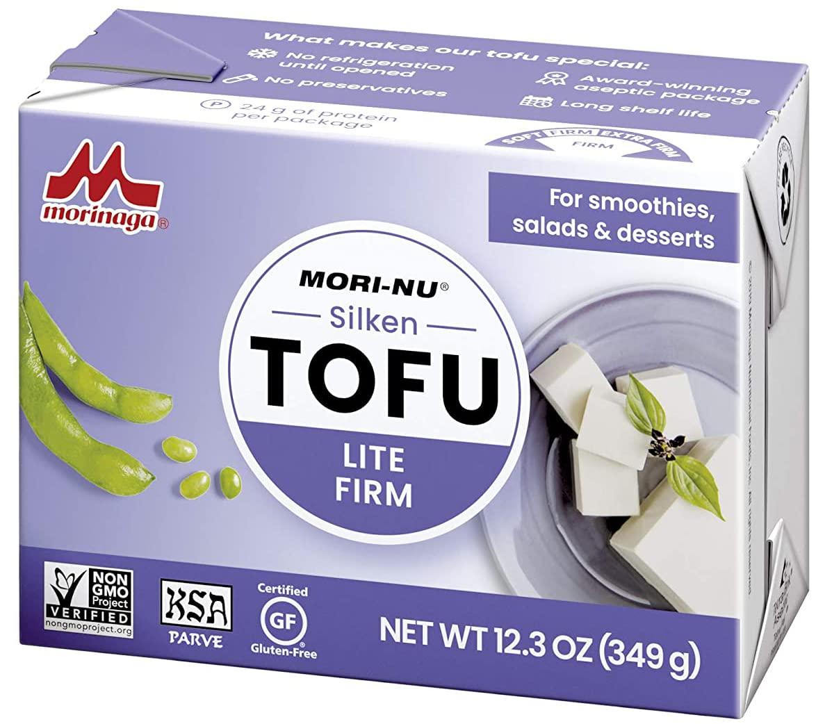 MoriNu Silken Tofu Lite Firm Velvety Smooth and Creamy Low Fat