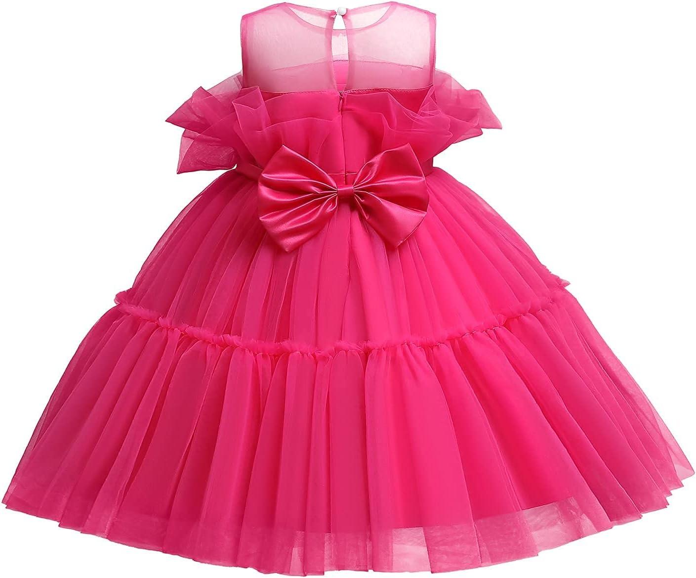 Inlefen Flower Princess Party Dress Tulle Wedding Bridesmaid Battesimo Vestito Perfetto Regalo Di Compleanno Per Le Ragazze 55790353