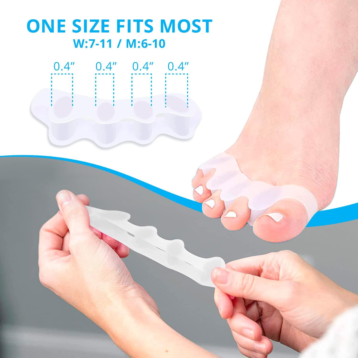 Wifamy Toe Separators Bunion Corrector Pain Relief Toe Spacers for