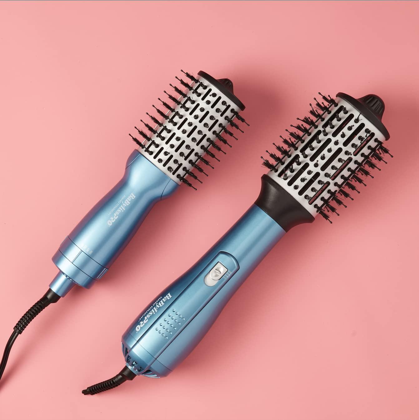 BabylissPRO Nano Titanium Professional Hot Air Dryer Brush For Styling