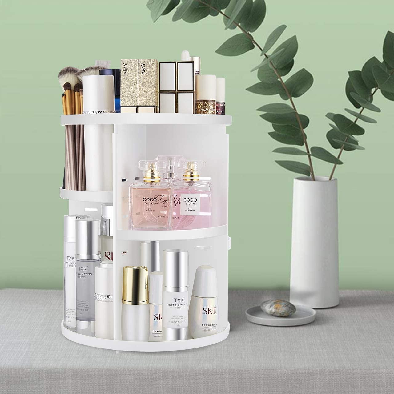 makeup caddy shelf cosmetics organizer diy