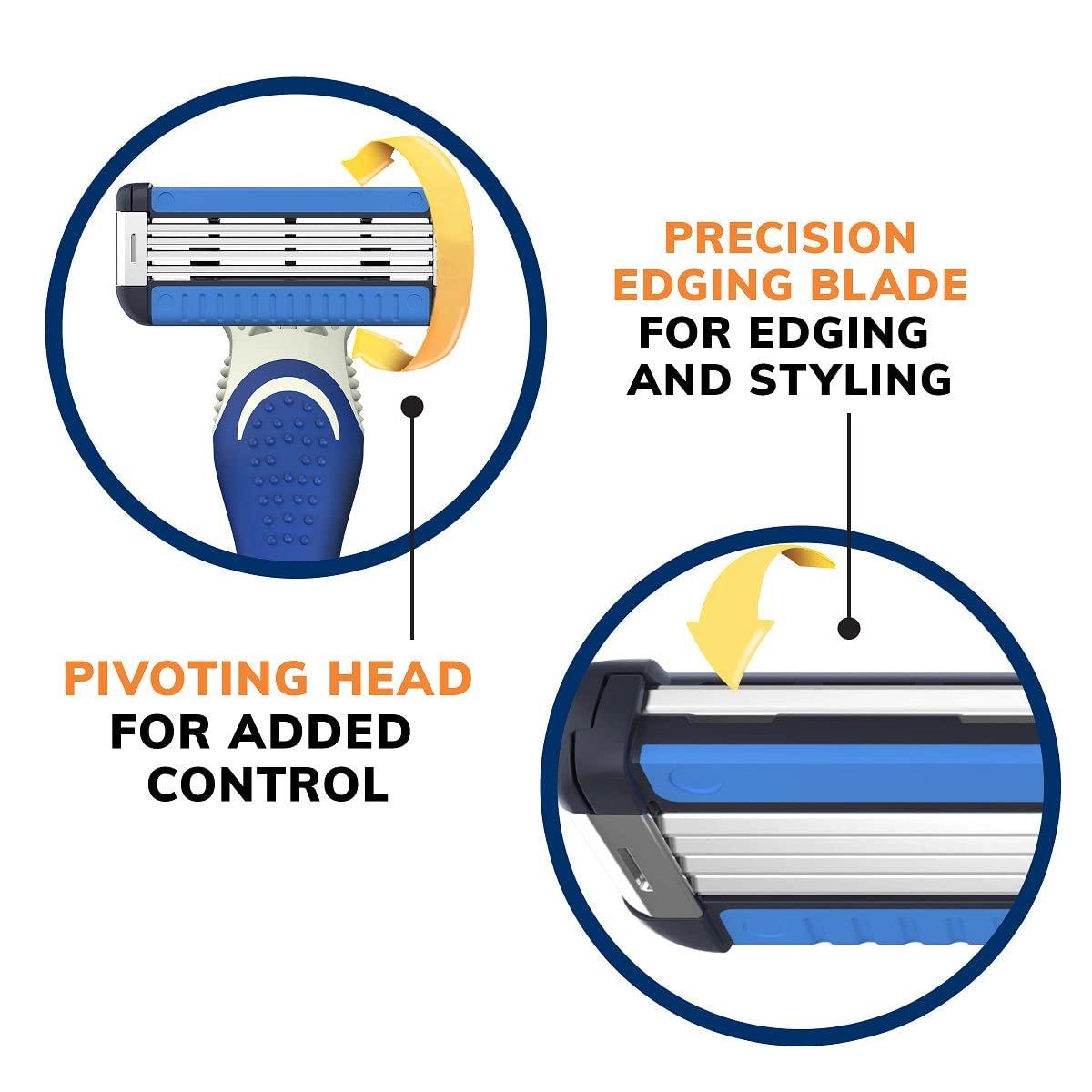 BIC EasyRinse AntiClogging Men's Disposable Razors for a Smoother