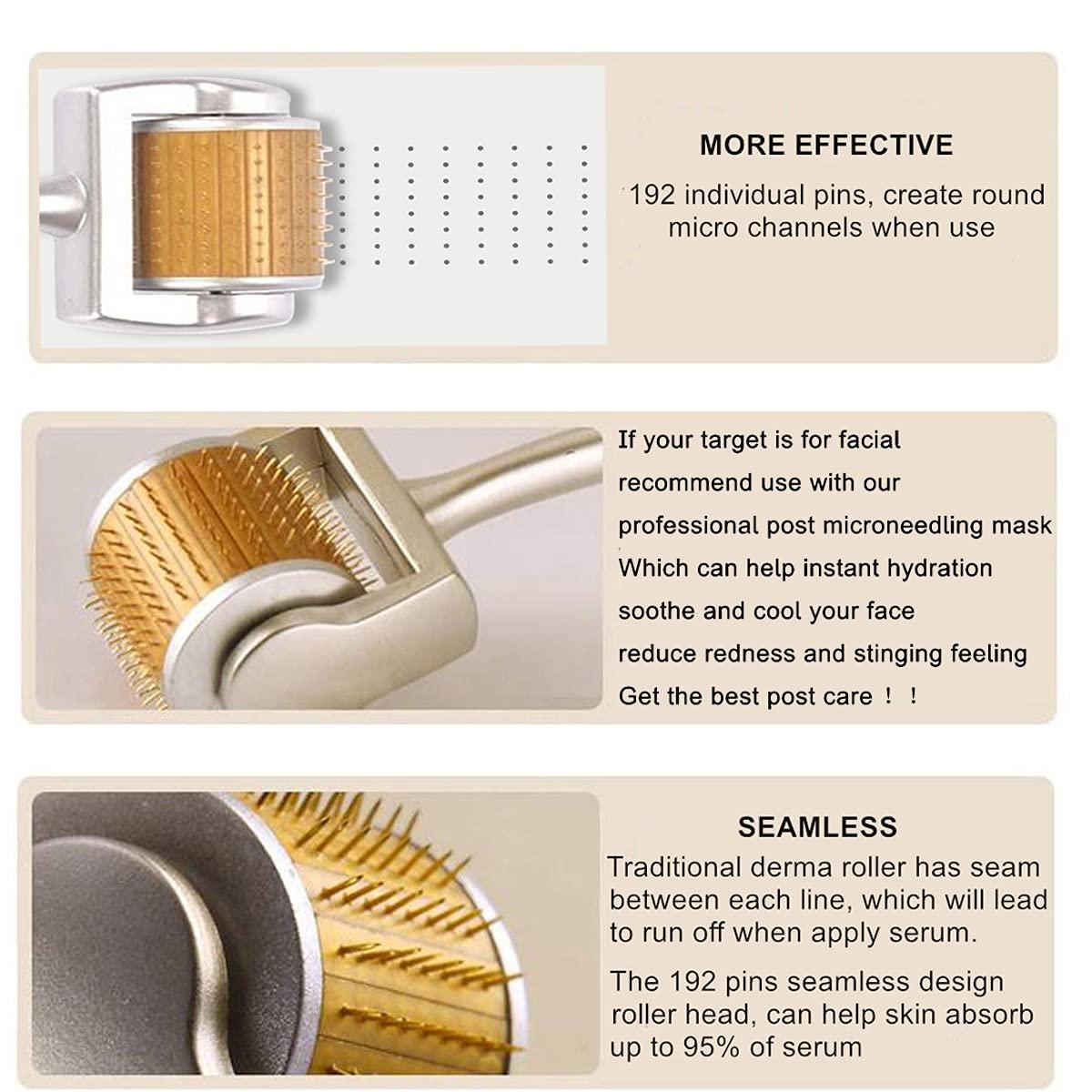 Koi Beauty Professional 192 Derma Roller for Face Body Scalp Beard Hair