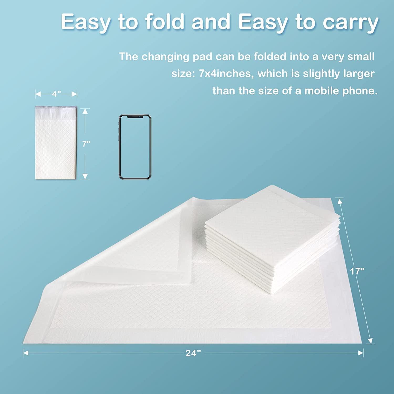 SOFYFINE (100 Count) Disposable Changing Pads for Baby, Waterproof Bed