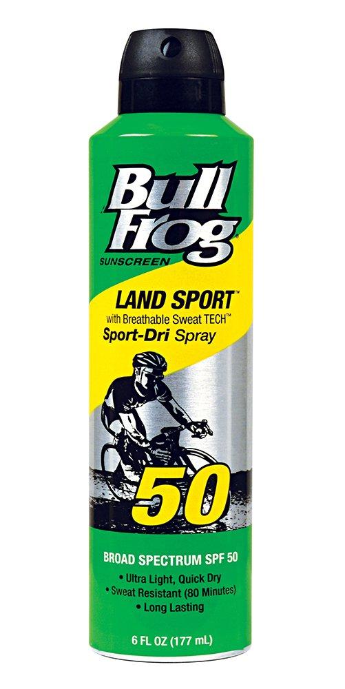 Bullfrog Sunscreen Land SportDri Spray SPF50 6 oz 6 Fl Oz (Pack of 1)